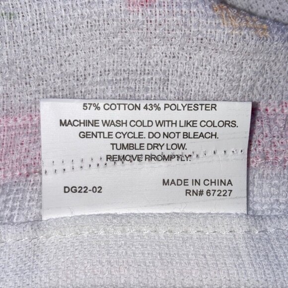 FLOWERS IN BLOOM Kitchen Towel GARDEN FLOWERS Ribbon Accent NWT 14 x 24 inches - Picture 6 of 9